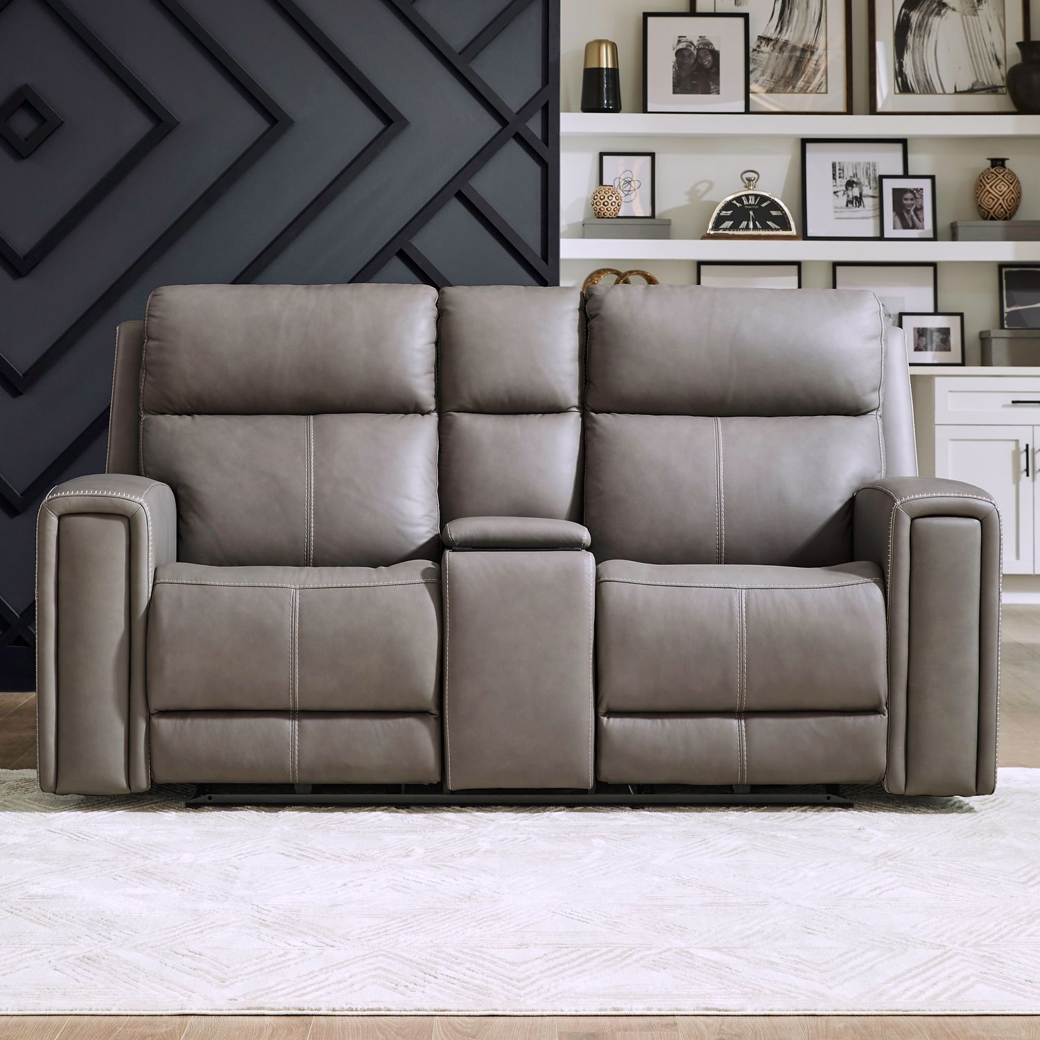 Camden Triple Power Zero Wall Loveseat with Console
