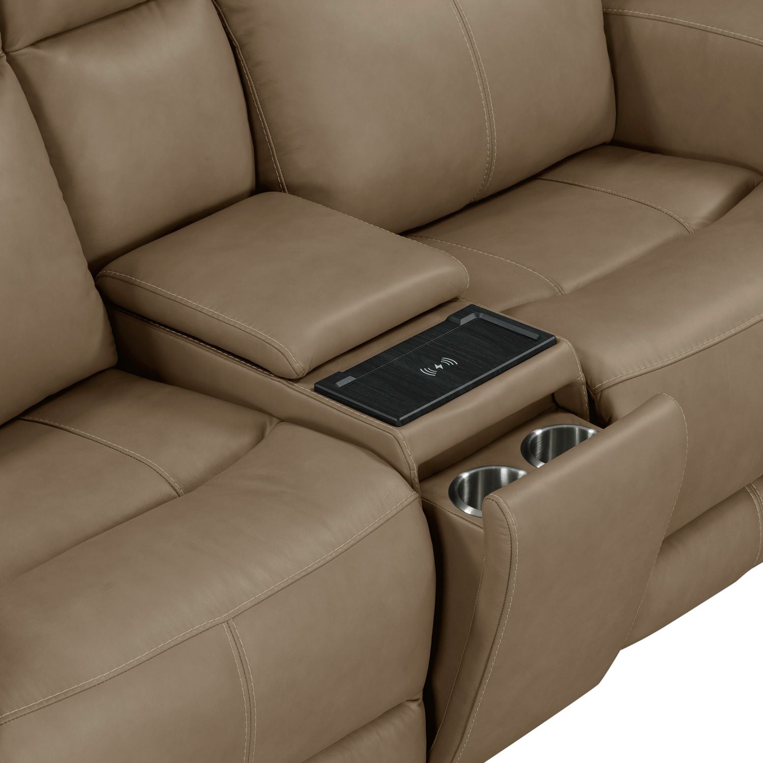 Camden Triple Power Zero Wall Loveseat with Console
