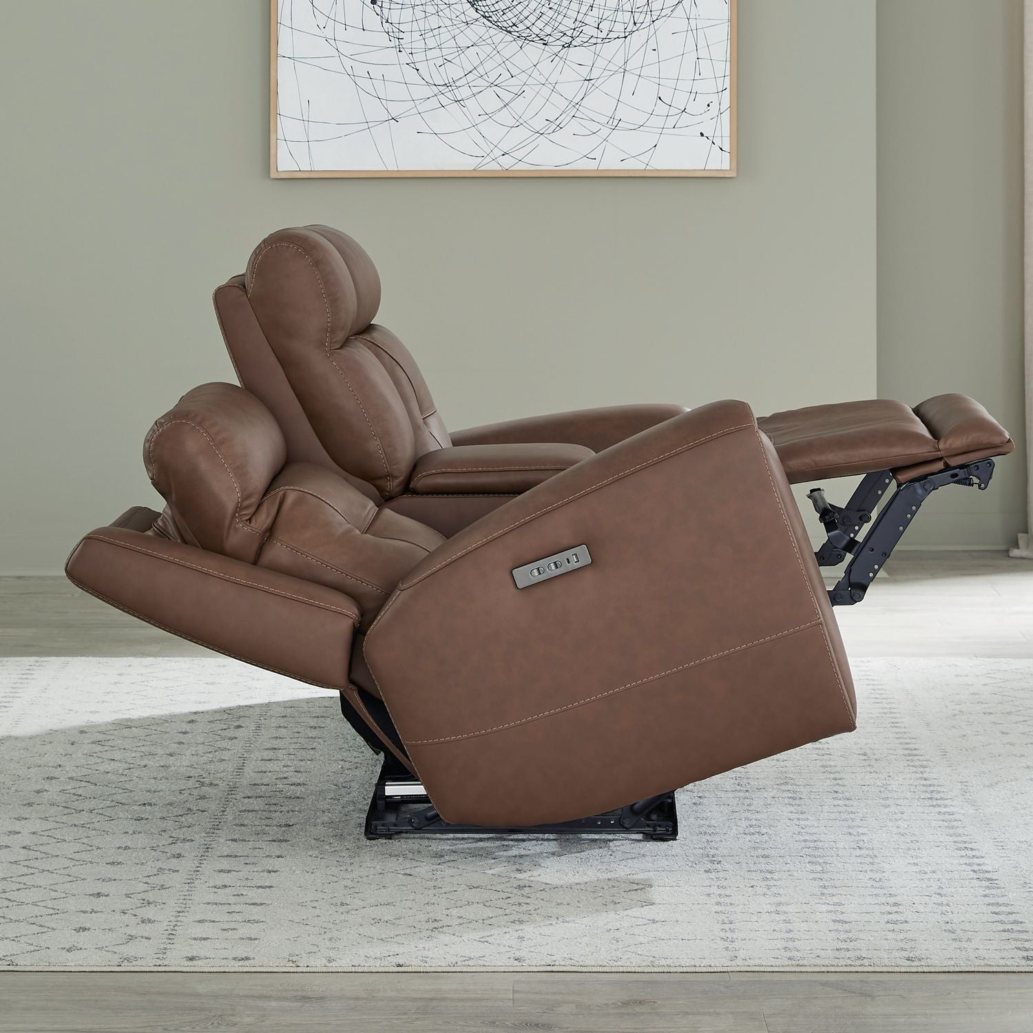 Beckham Dual Power Zero Gravity Loveseat with Console