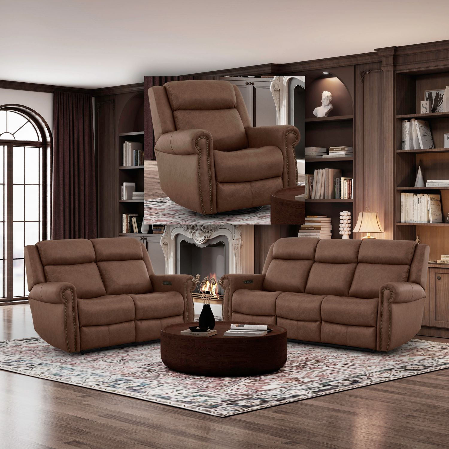 Carlton Sofa with Loveseat & Recliner