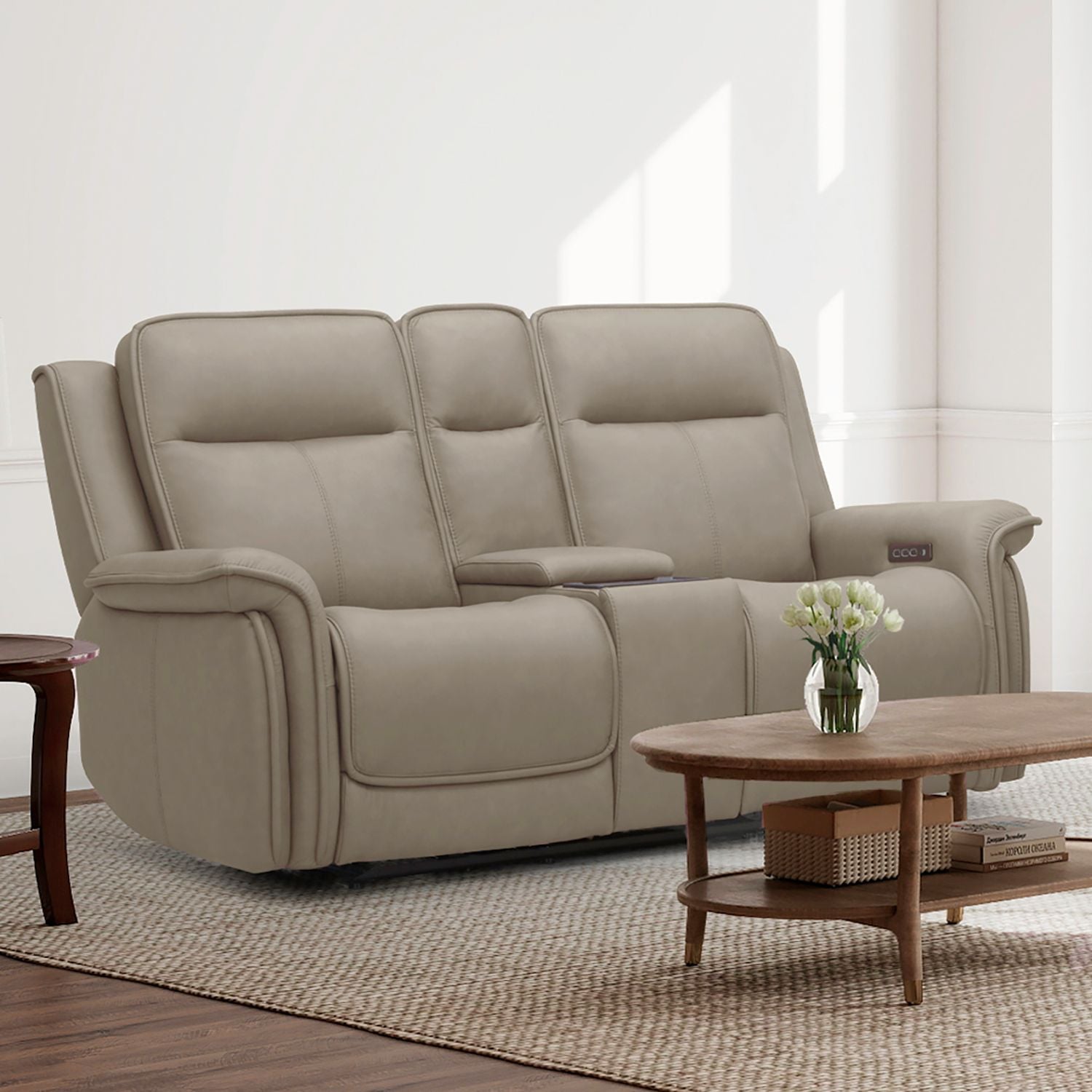 Cora Triple Power Zero Gravity Loveseat with Console