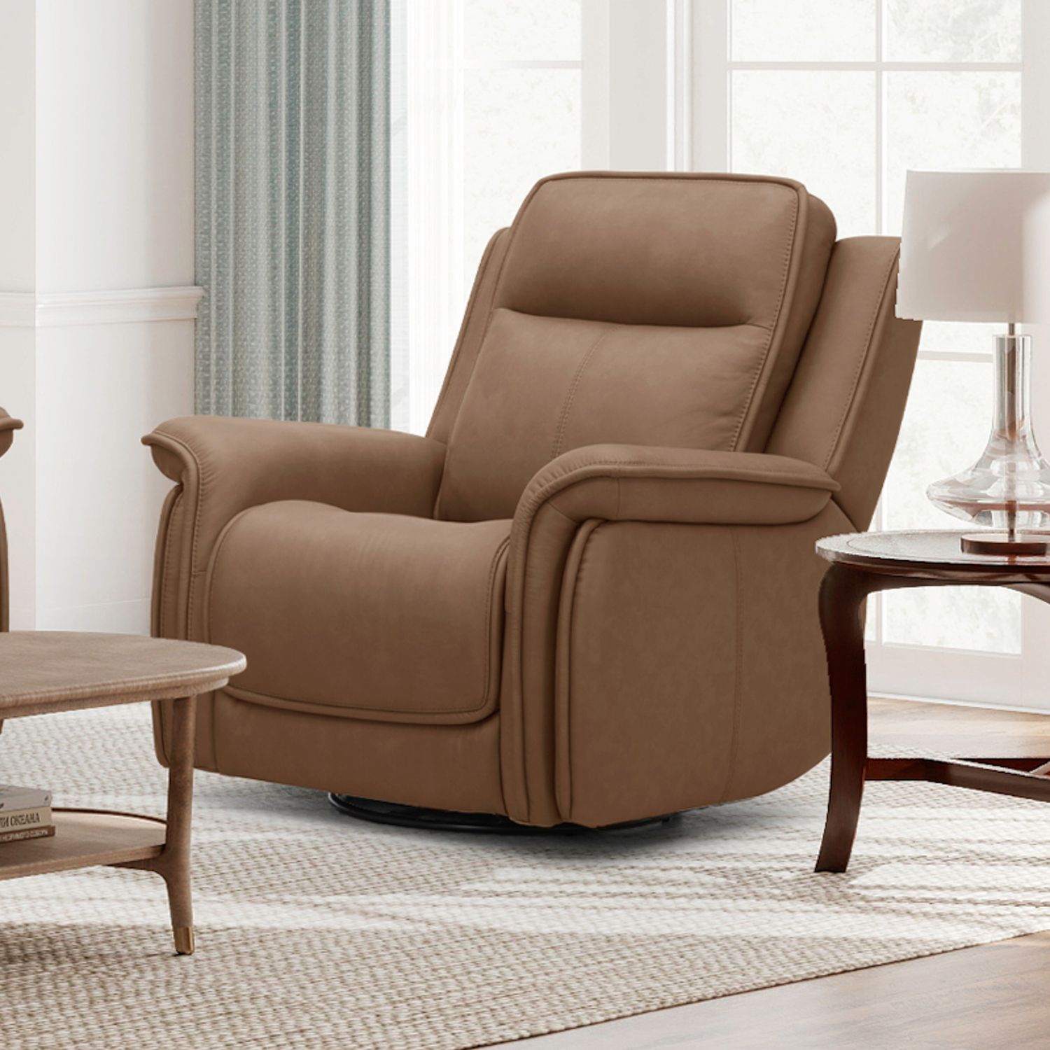 Cora Triple Power Swivel Glide Recliner