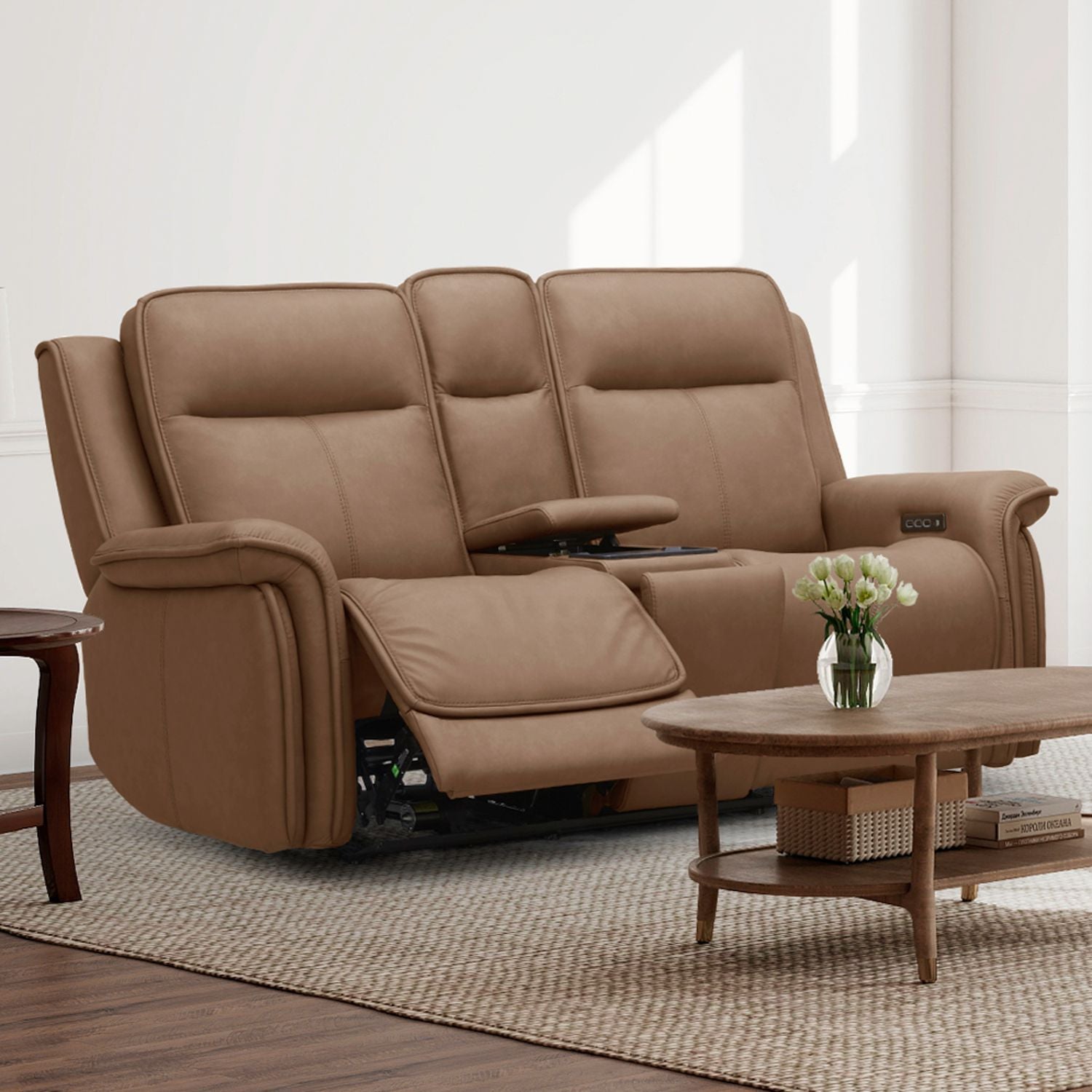 Cora Triple Power Zero Gravity Loveseat with Console