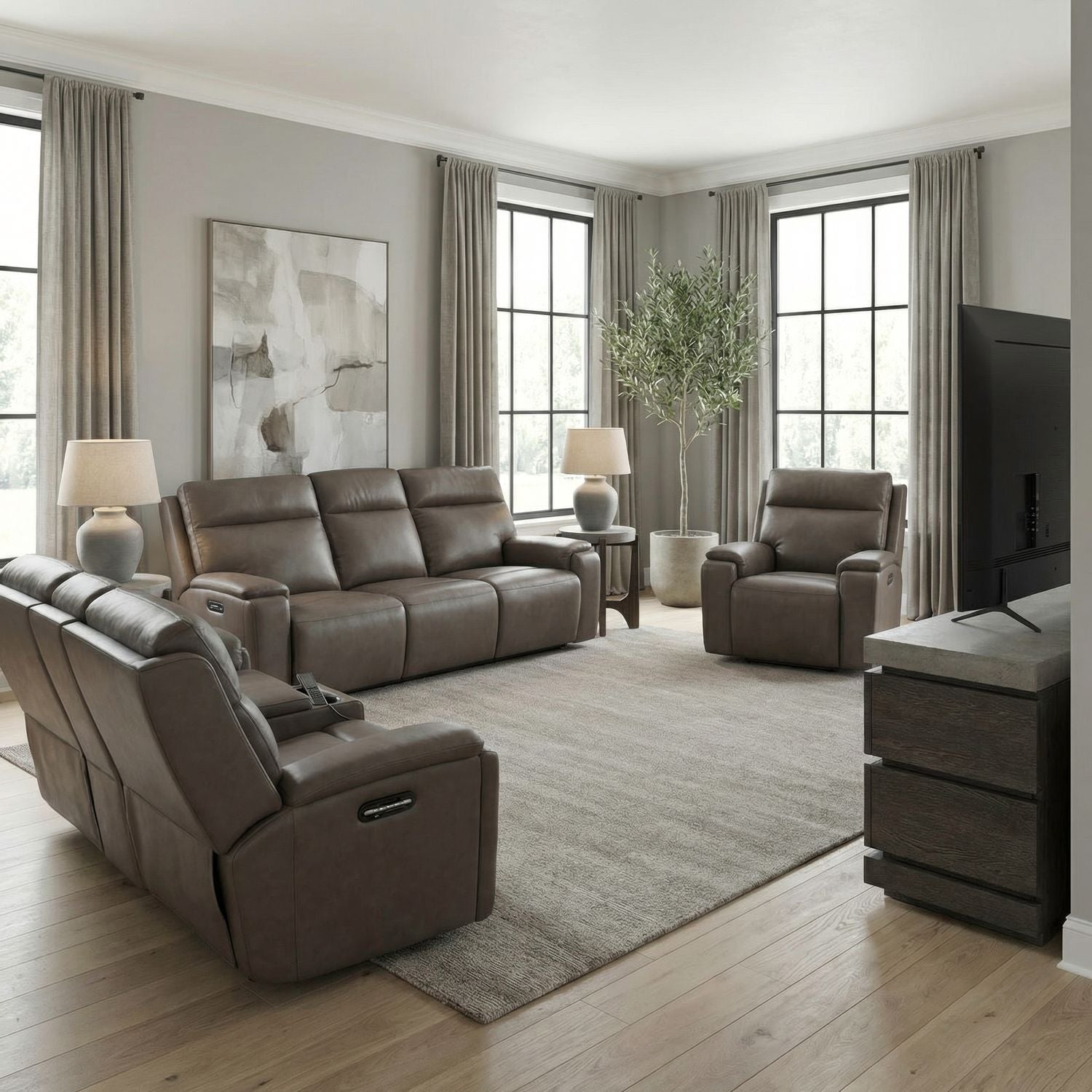 Cyrus Sofa with Loveseat & Recliner