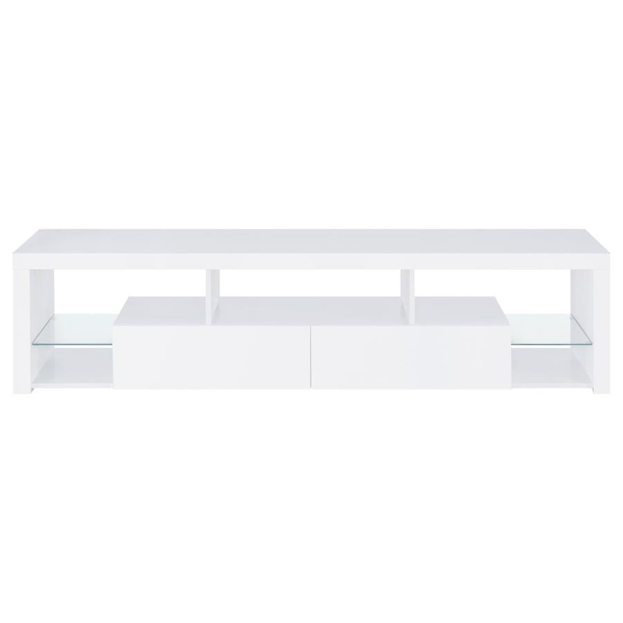 Jude 3-piece 71-inch TV Entertainment Center White High Gloss