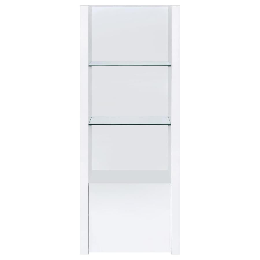 Jude 3-piece 71-inch TV Entertainment Center White High Gloss