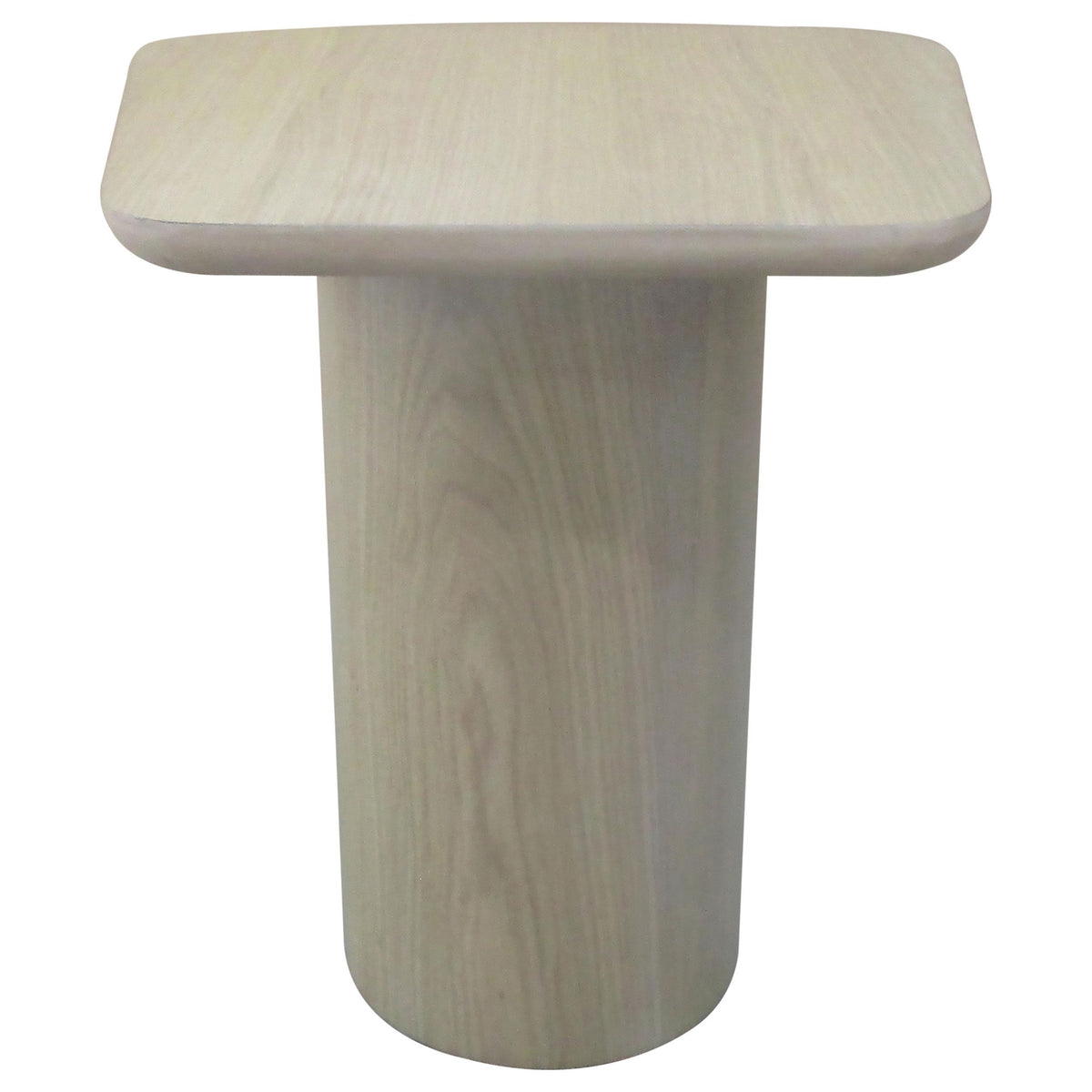 Lester Contemporary Square Wood End Table with Oak Veneer Honey Oak