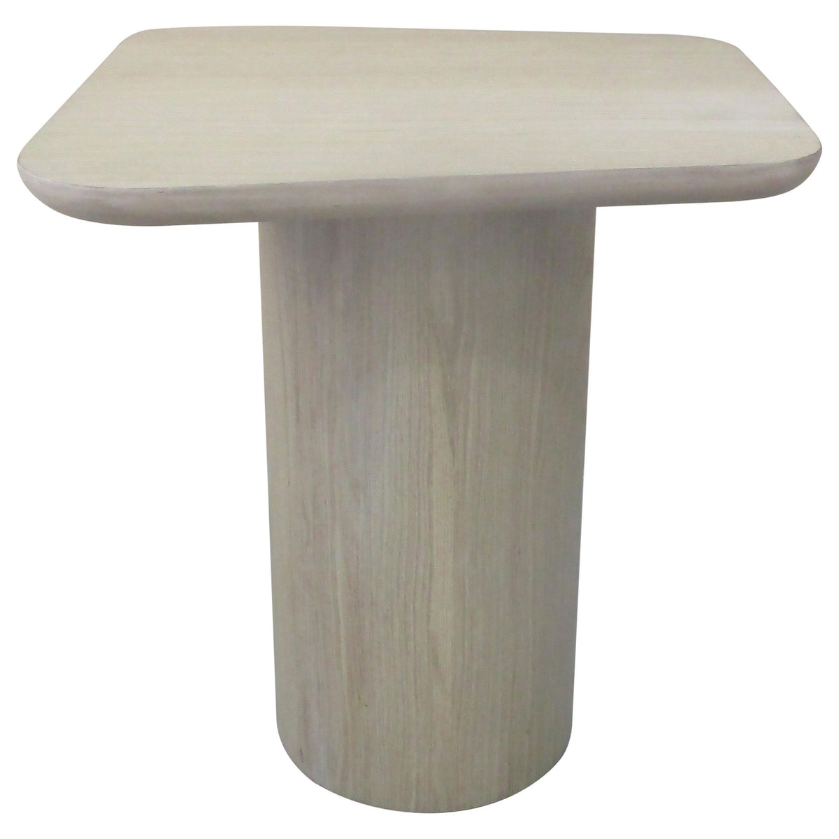 Lester Contemporary Square Wood End Table with Oak Veneer Honey Oak