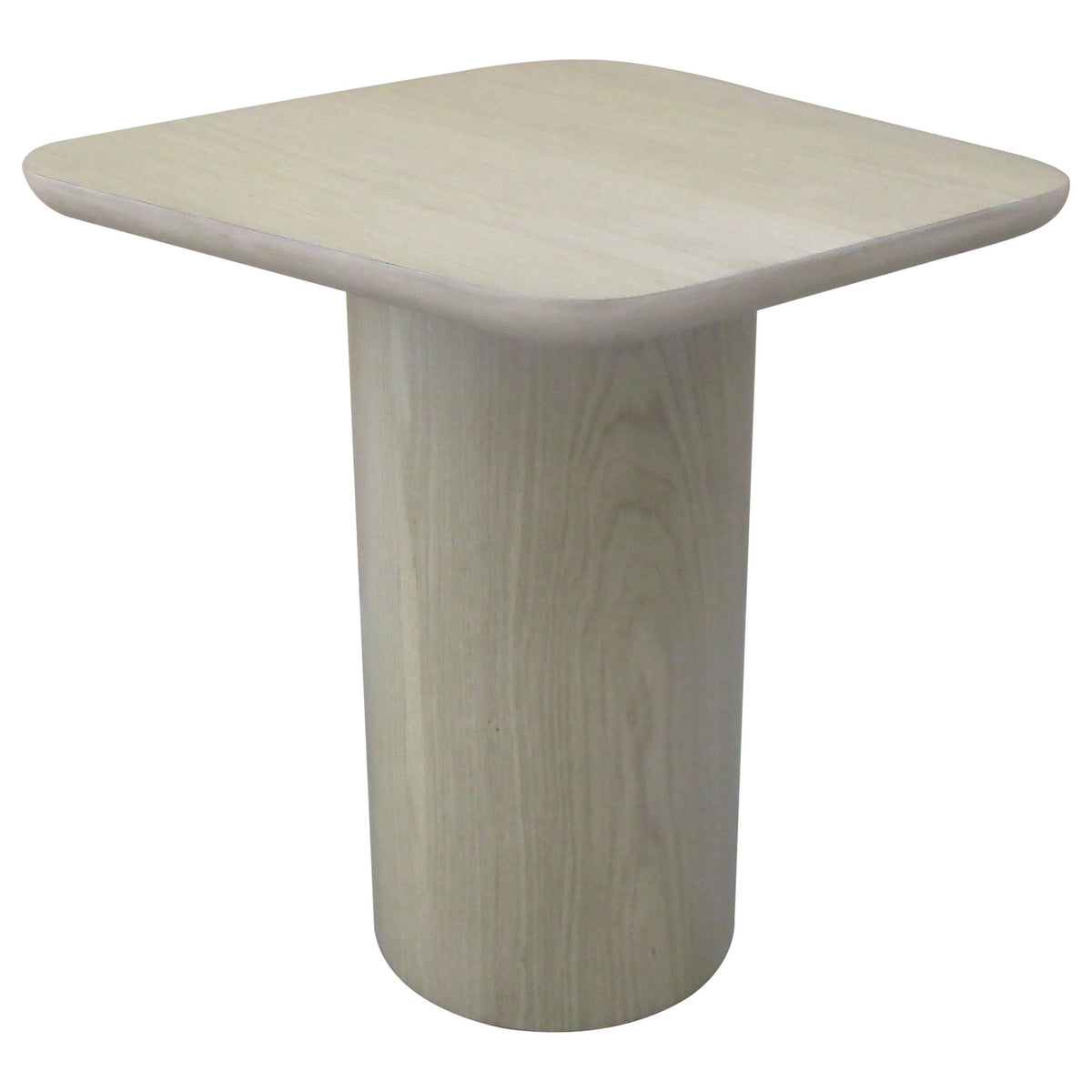 Lester Contemporary Square Wood End Table with Oak Veneer Honey Oak