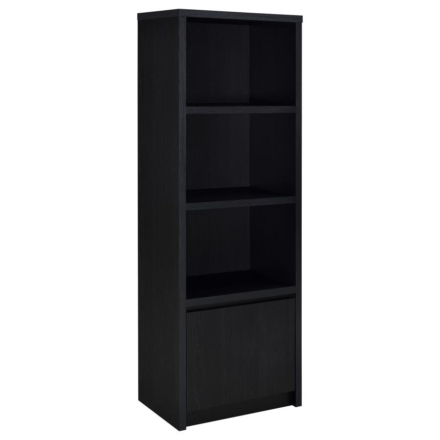 Winfield 4-shelf Media Tower Entertainment Pier Black