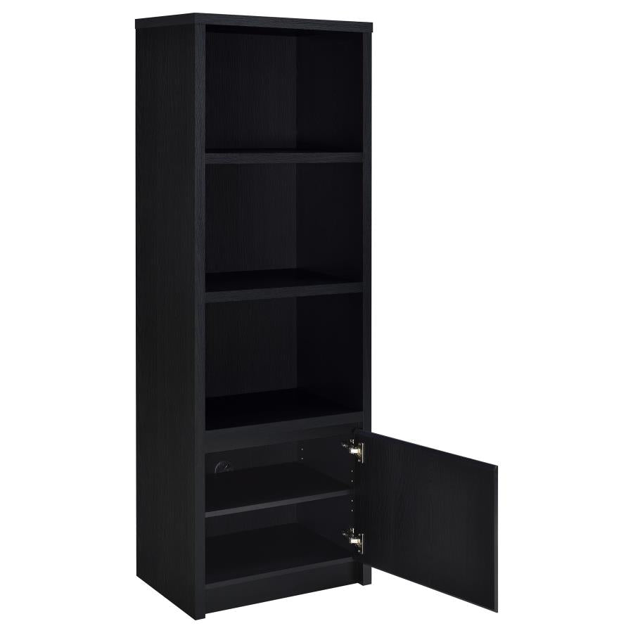 Winfield 4-shelf Media Tower Entertainment Pier Black