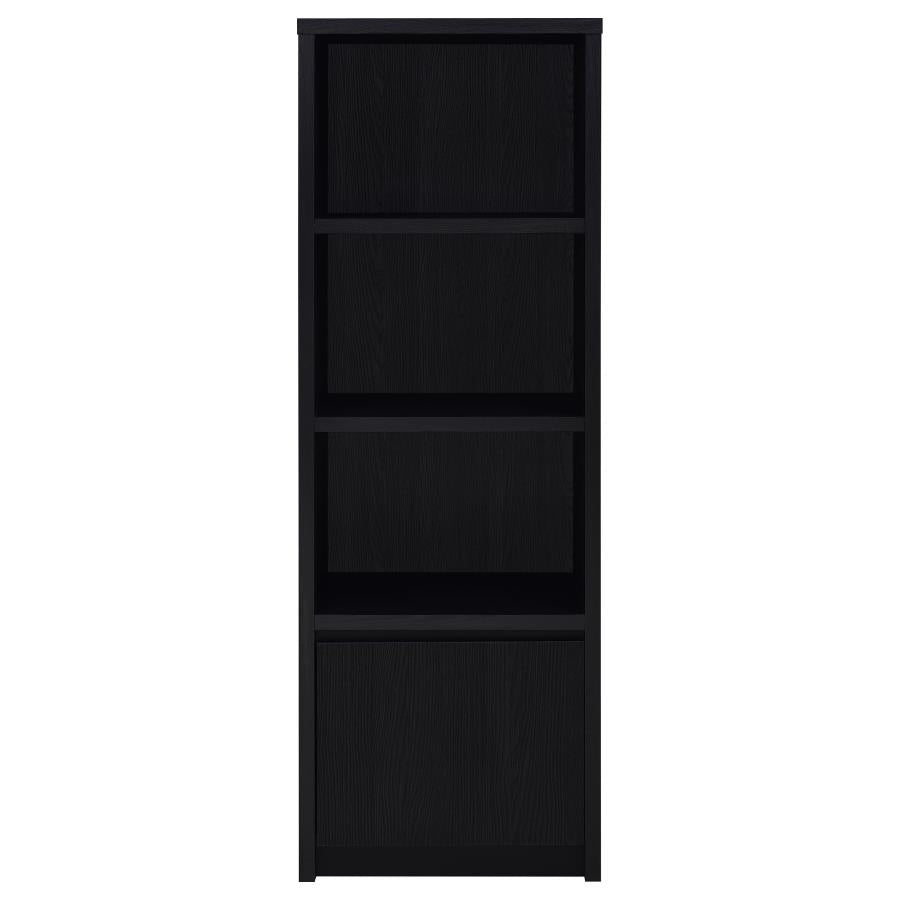 Winfield 4-shelf Media Tower Entertainment Pier Black