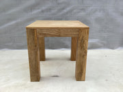 Butte Square Mango Wood End Table Natural