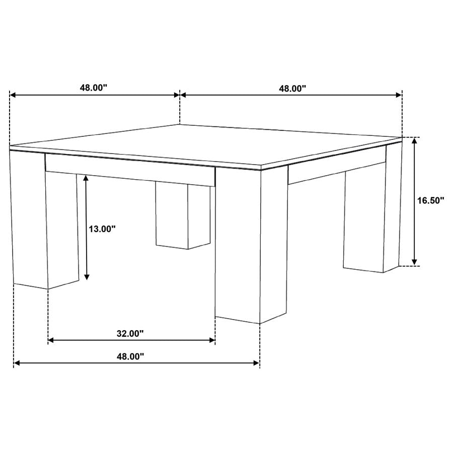 Butte 3-piece Mango Wood Coffee and End Table Set Natural