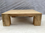 Butte Square Mango Wood Coffee Table Natural