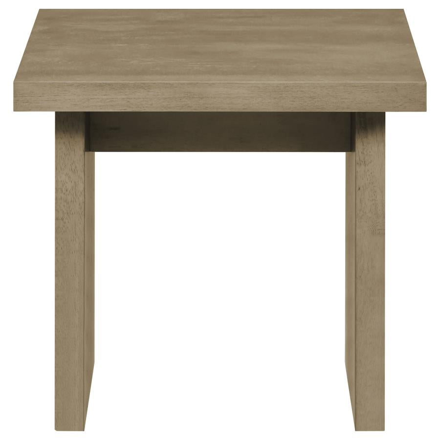 Decker 3-piece Coffee and End Table Set Natural Oak