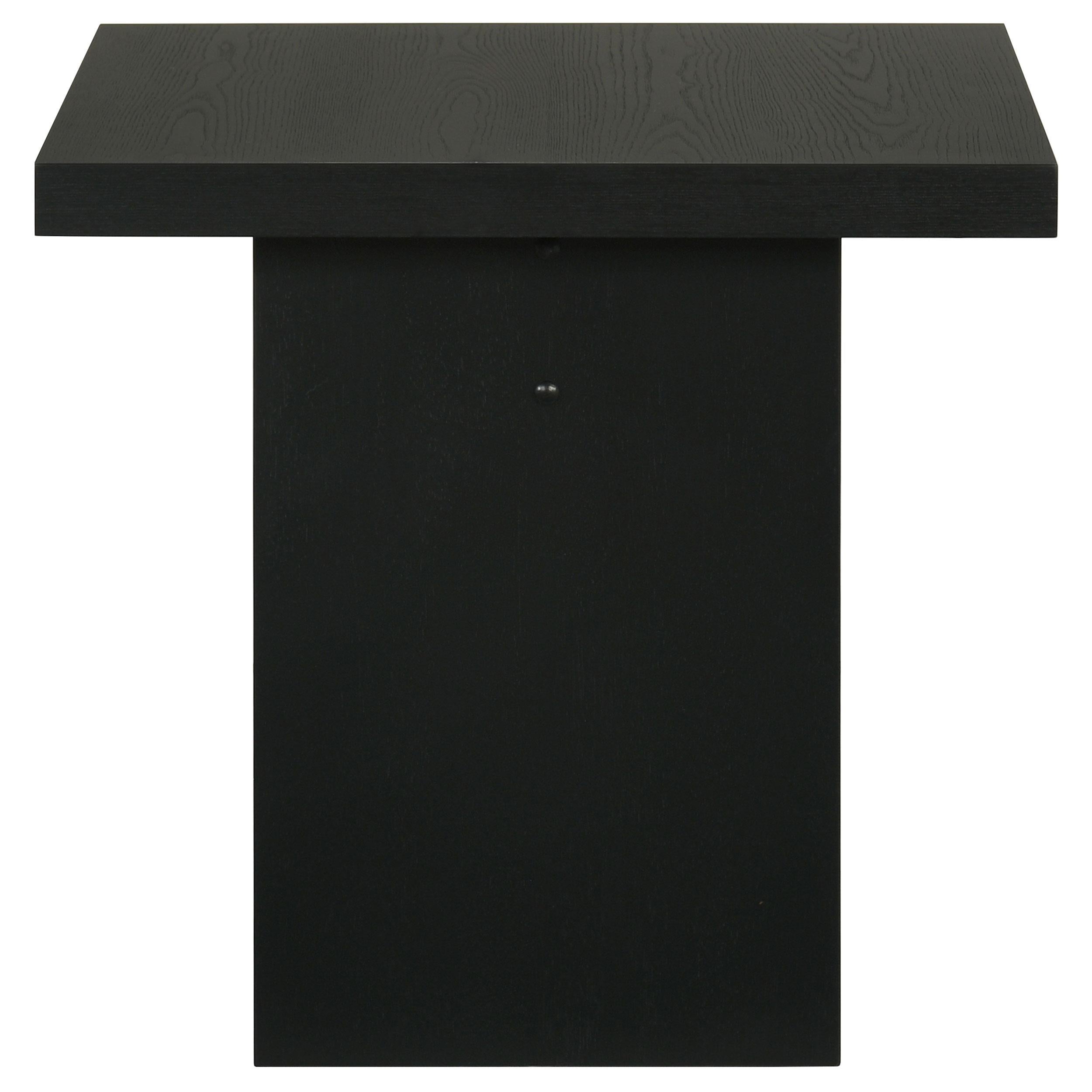 Decker Square Occasional Side End Table Black