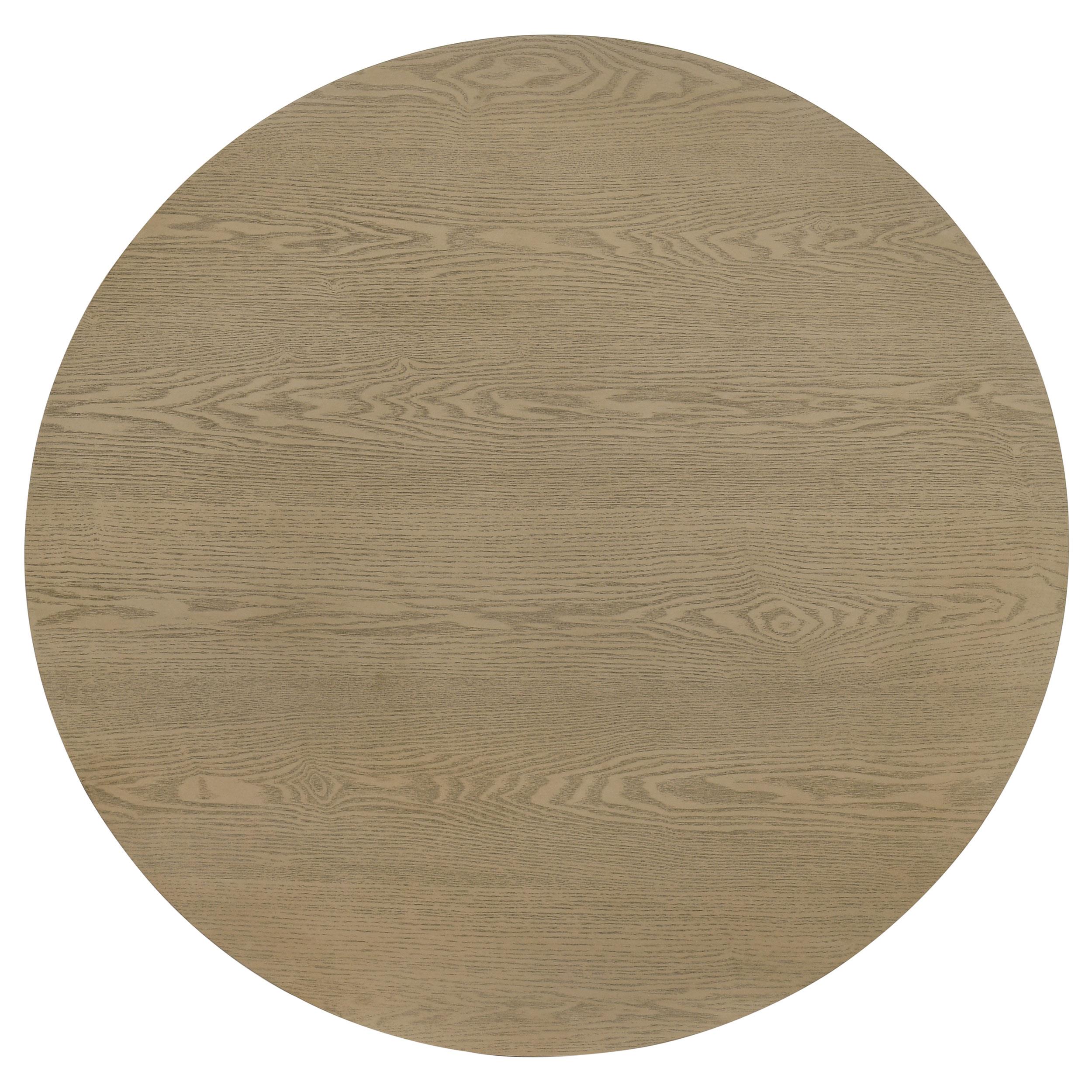Hamlyn Round Fluted Occasional Cocktail Coffee Table Natural Oak