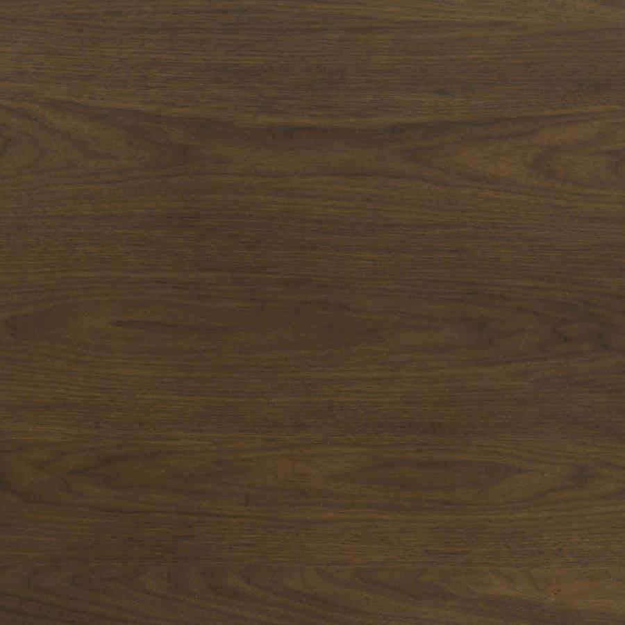 Strouse 2-Piece Round Coffee and End Table Set in Dark Walnut