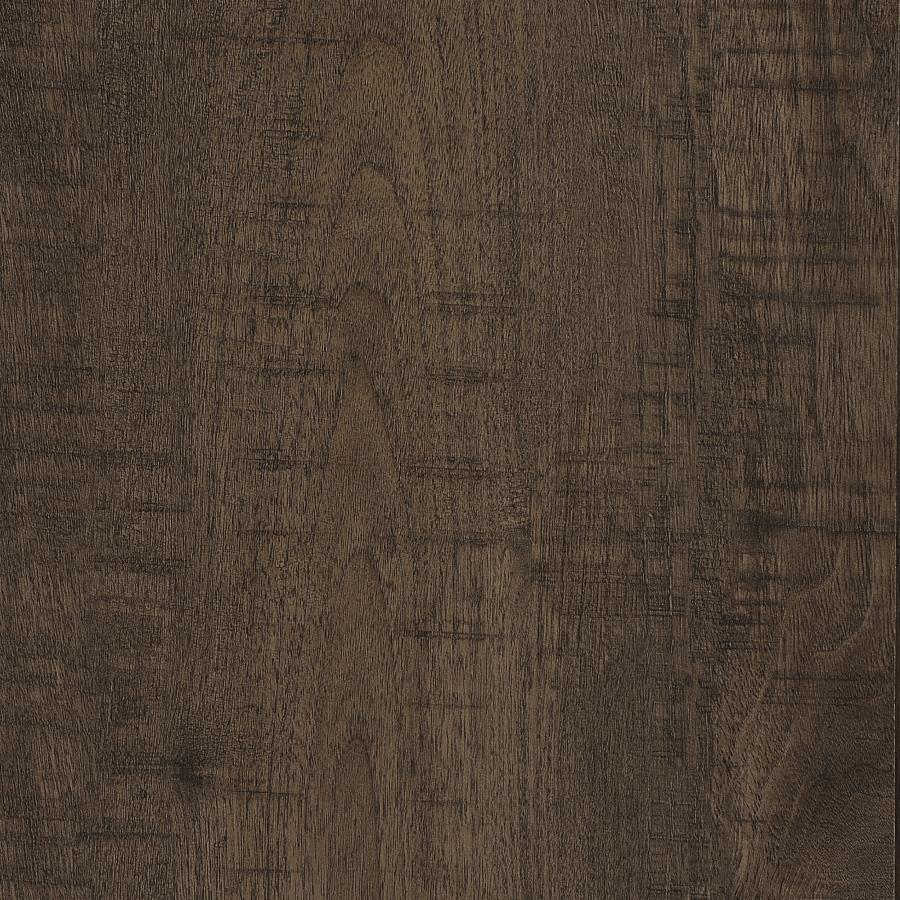 Aragon Round Panel Base Coffee Table Dark Rustic Mango