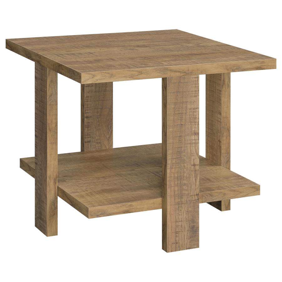 Dawn 3-piece Round Coffee and End Table Set Mango Brown