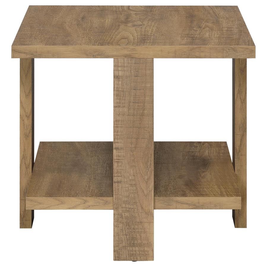 Dawn 3-piece Round Coffee and End Table Set Mango Brown