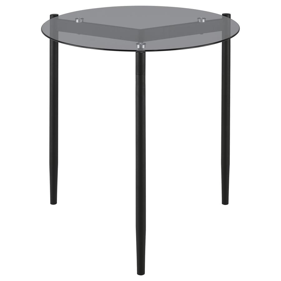 Rosalie 2-piece Round Coffee and End Table Set Grey