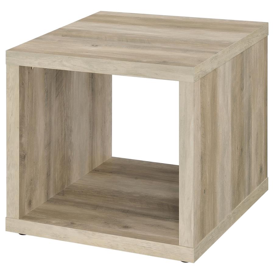 Frisco 2-piece Coffee and End Table Set Distressed Pine