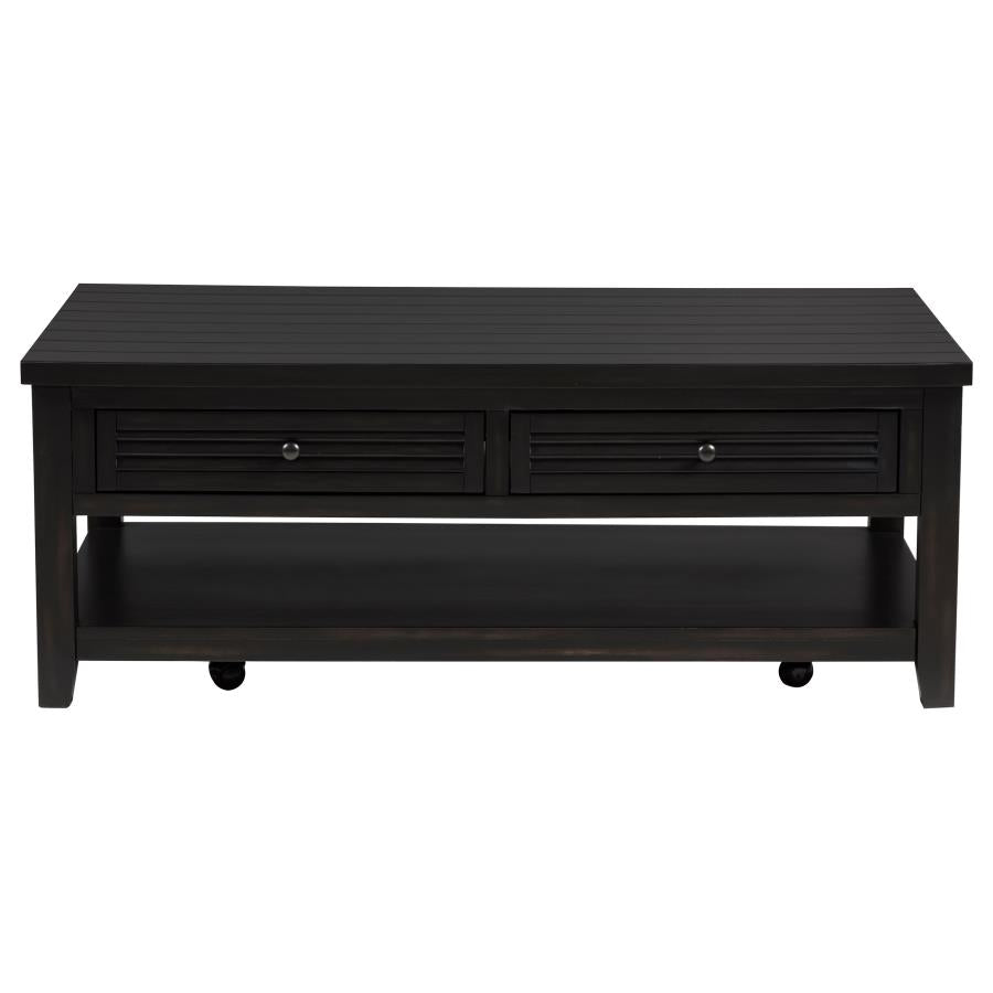 Concord 3-piece Coffee and End Table Set Distressed Java