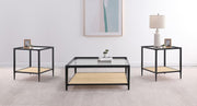 Amherst 3-piece Coffee and End Table Set Black