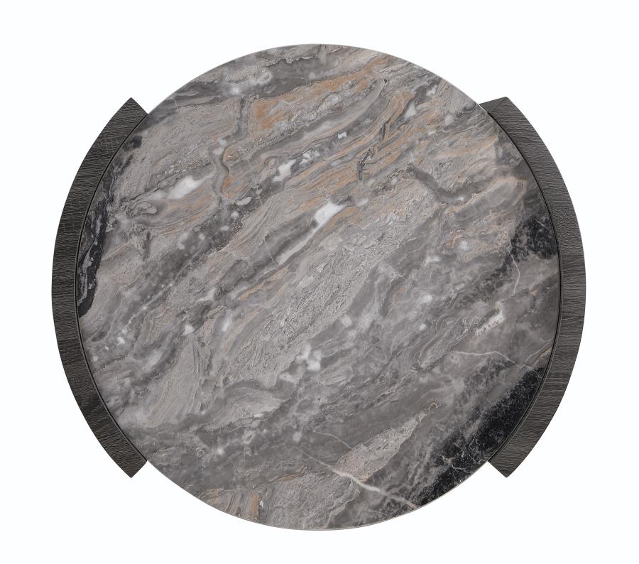 Gladstone 2-piece Coffee and End Table Set Distressed Grey