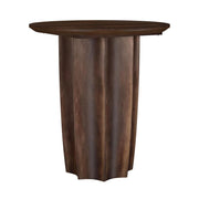 Cayenne Solid Mango Wood Accent Side End Table Walnut