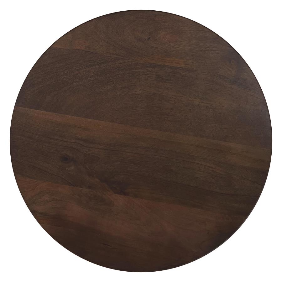 Cayenne Solid Mango Wood Cocktail Coffee Table Walnut