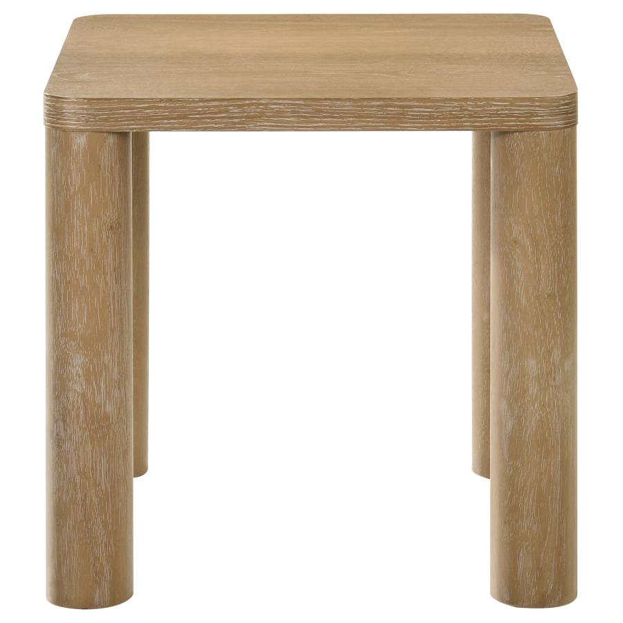 Castlewood 2-piece Cocktail Coffee Table Set Washed Oak
