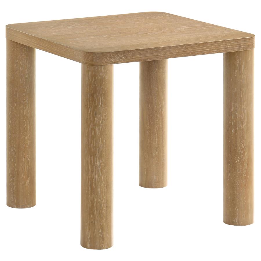 Castlewood 3-piece Cocktail Coffee Table Set Washed Oak
