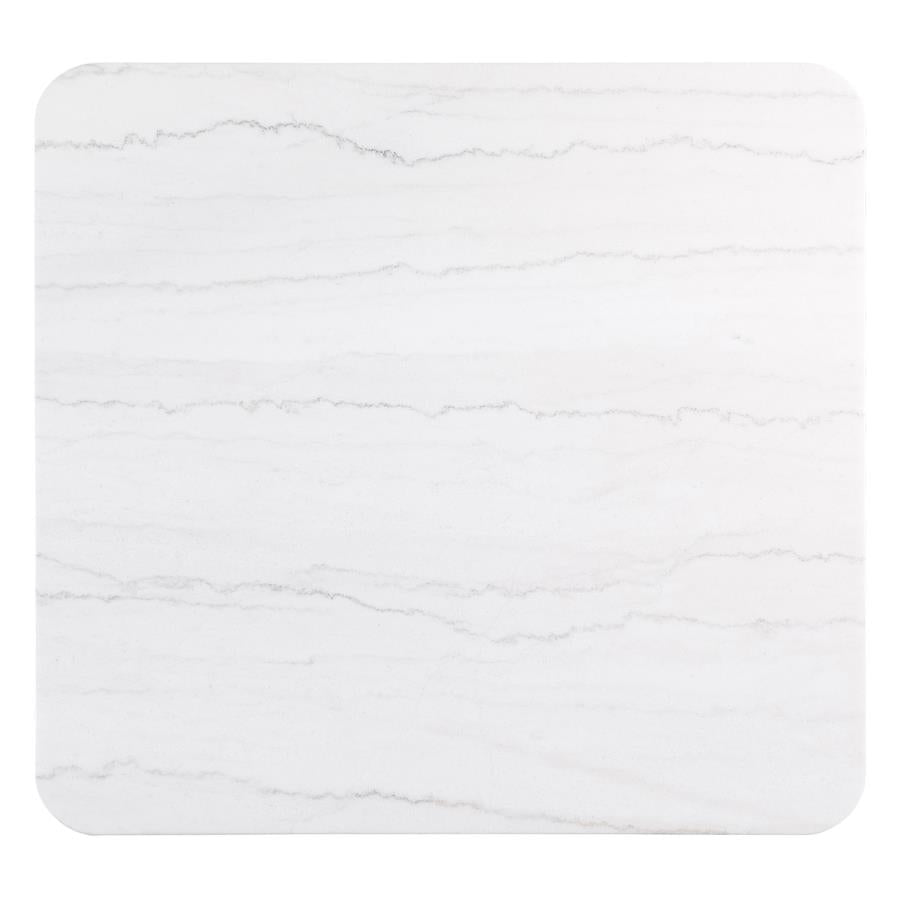 Lior Square Marble Top Coffee Table Charcoal