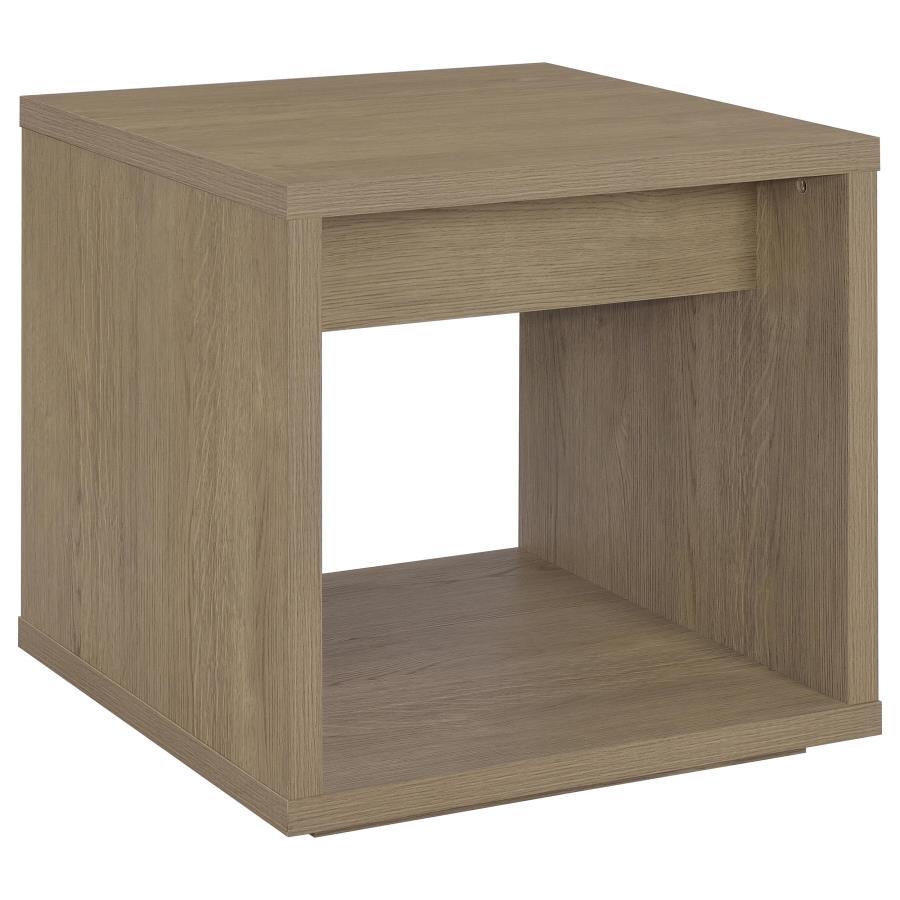 Ingram 3-Piece Coffee and End Table Set with Storage Latte