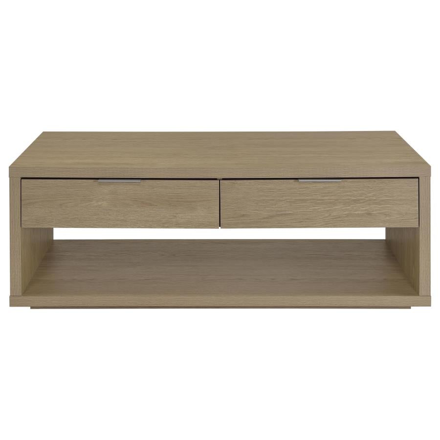 Ingram 3-Piece Coffee and End Table Set with Storage Latte