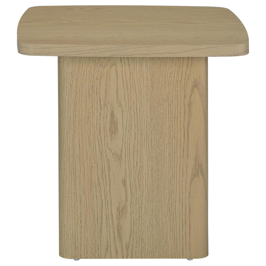Fraser 3-Piece Greige Pedestal Coffee and End Table Set