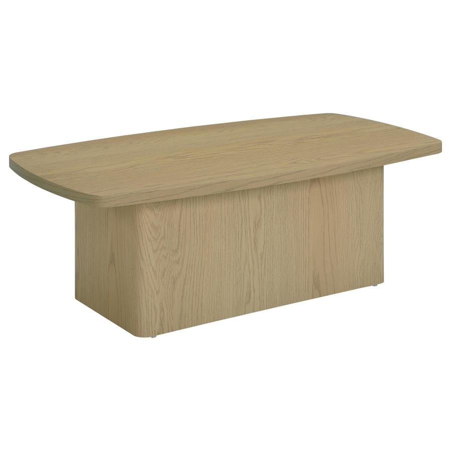 Fraser 3-Piece Greige Pedestal Coffee and End Table Set