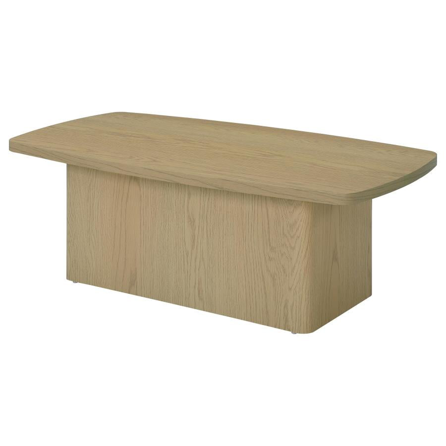 Fraser 3-Piece Greige Pedestal Coffee and End Table Set