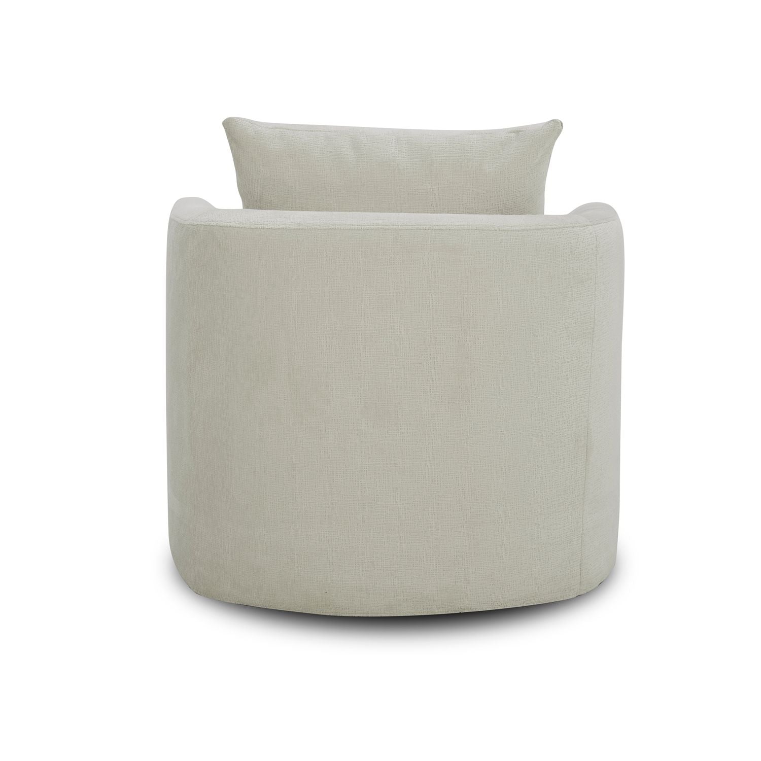 Saxton Upholstery Swivel Accent Chair - Ivory
