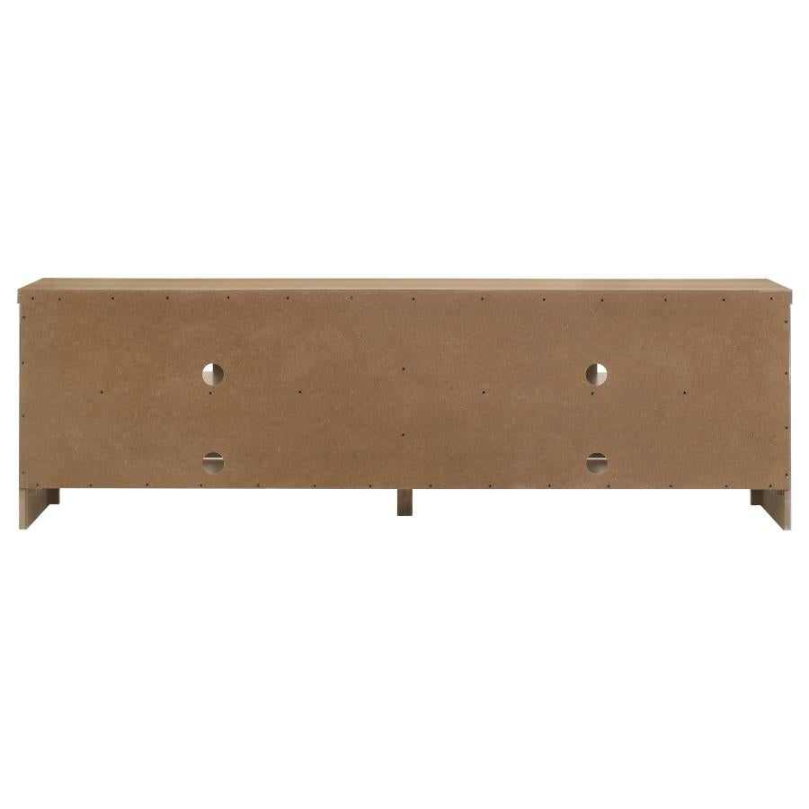 Brenham 79-inch 4-door TV Stand Media Console Washed Oak