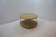Dacre Round Engineered Wood Top Coffee Table Greige