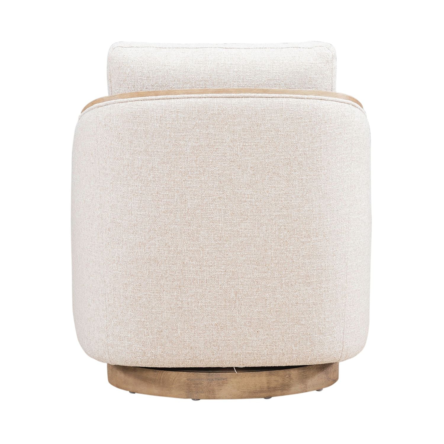 Nora Upholstery Swivel Accent Chair - Light Brown
