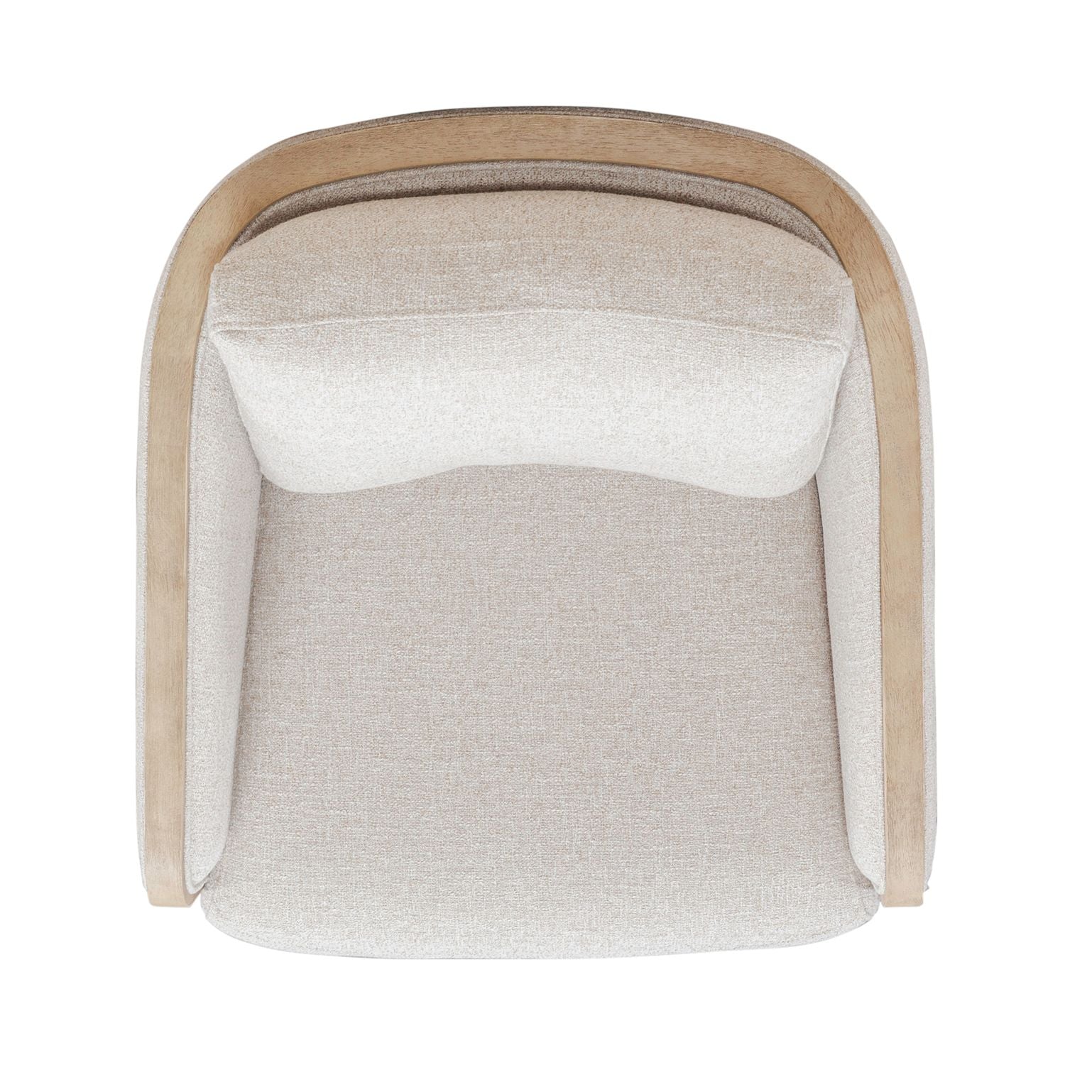 Nora Upholstery Swivel Accent Chair - Light Brown