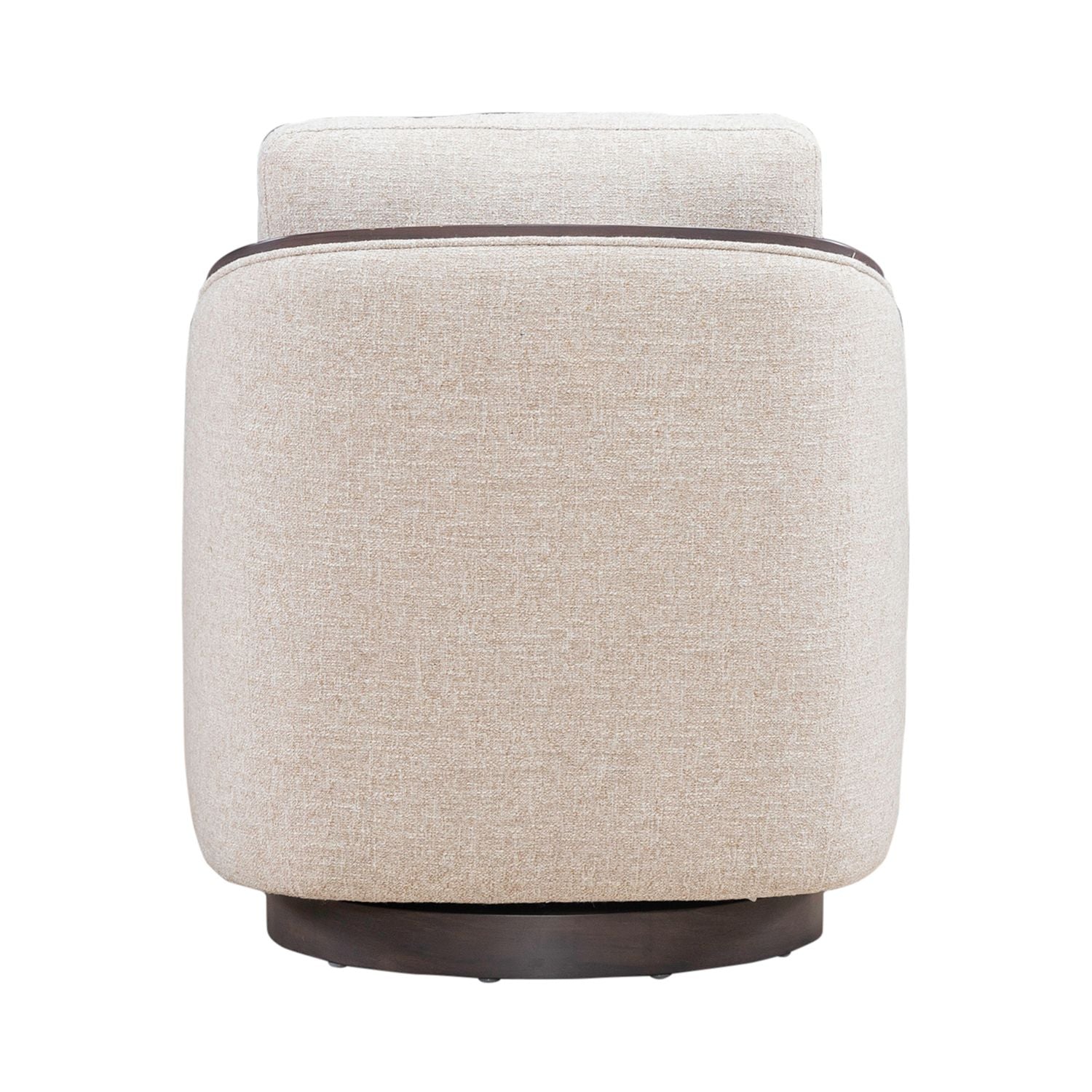 Nora Upholstery Swivel Accent Chair - Dark Brown
