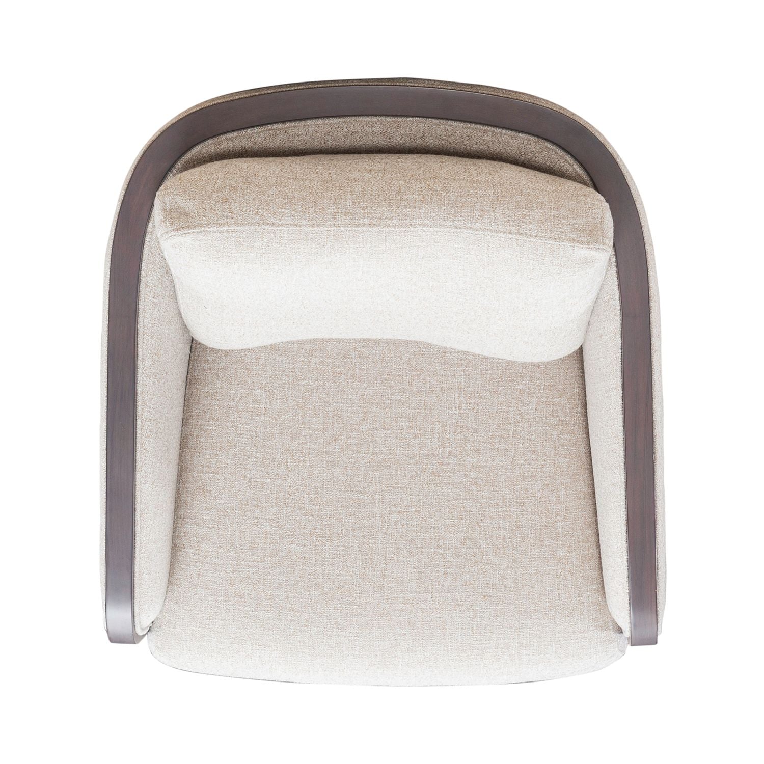 Nora Upholstery Swivel Accent Chair - Dark Brown