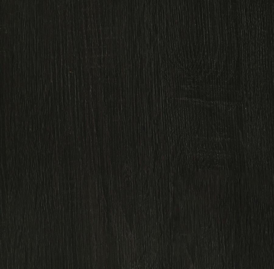 Dacre Round Engineered Wood Top Coffee Table Dark Charcoal