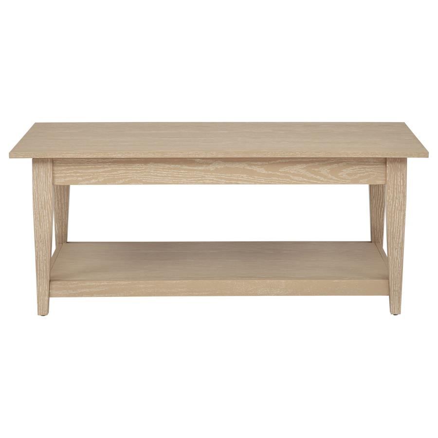 Lindenton 2-piece Wood Lift-Top Coffee and End Table Set Blonde